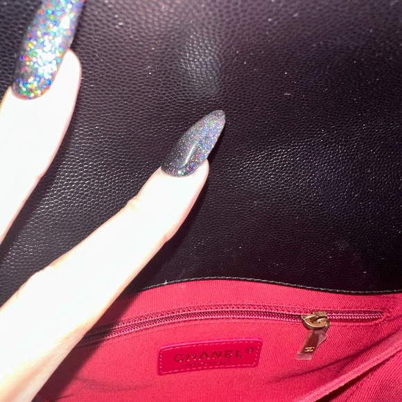 Caviar Quilted Mini Bracelet On Chain Flap - Picture 7 of 12